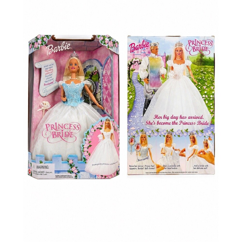 Barbie Princess Bride Doll Magic Mirror Wedding Bride Mattel New in Box Vintage